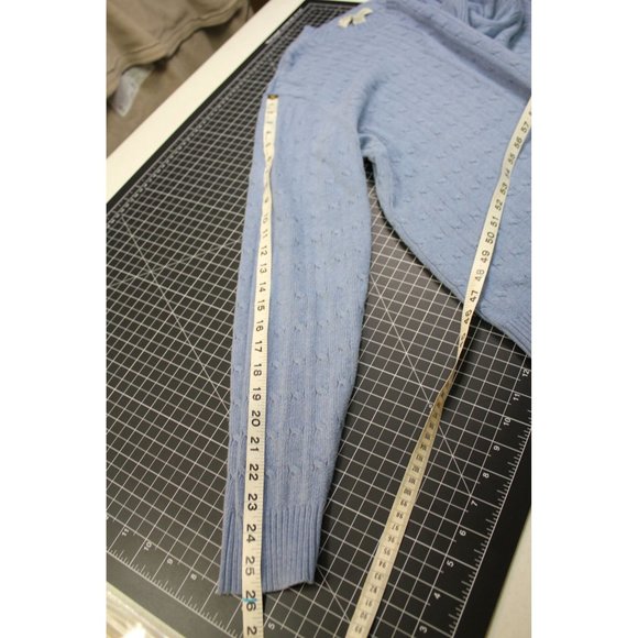 Banana Republic Cable knit sweater (Large) Light Blue - Picture 12 of 12